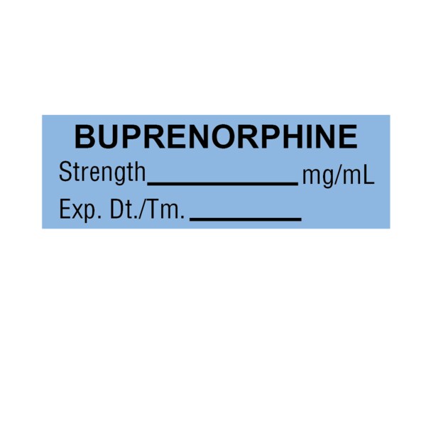 Tape, Buprenorphine, Strength_mg/ml Exp., DT 1-1/2 Blue w/Black, PK6